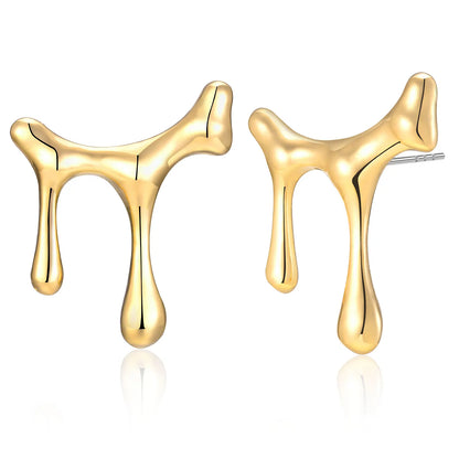 Liquid Drip Stud Earrings