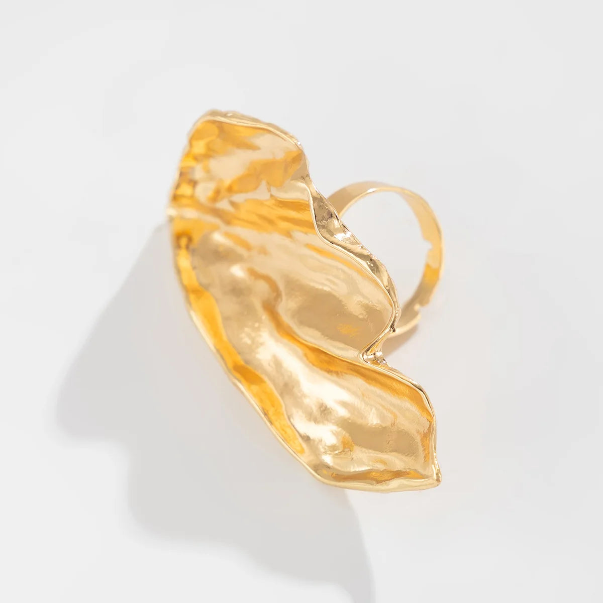 Exaggerated Irregular Metal Ring