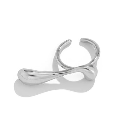 Bold Irregular Metal Statement Ring