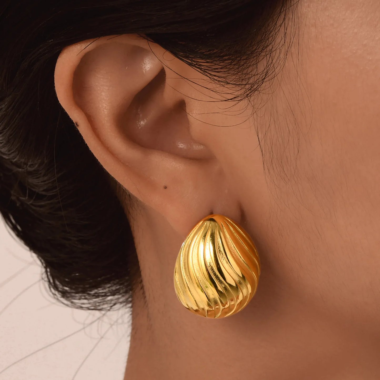 Statement Chunk Stud Earrings