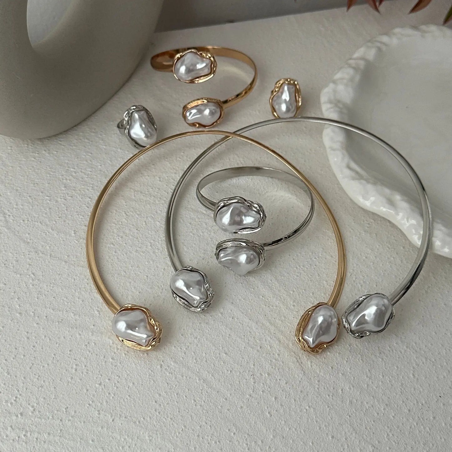 Baroque Pearl Jewelry Set