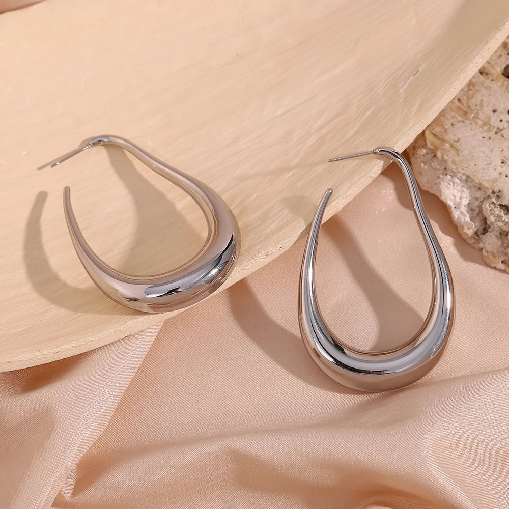 Large Geometric Hoop Earrings