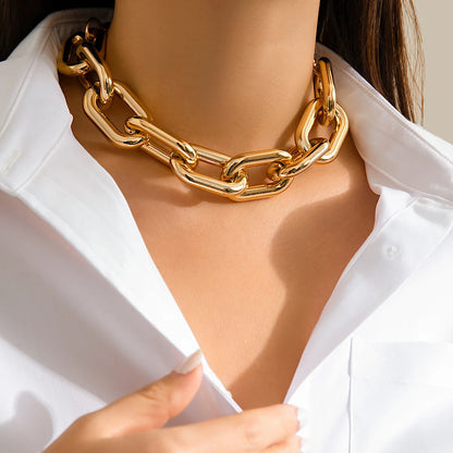 Bold Chunky Statement Chain Necklace