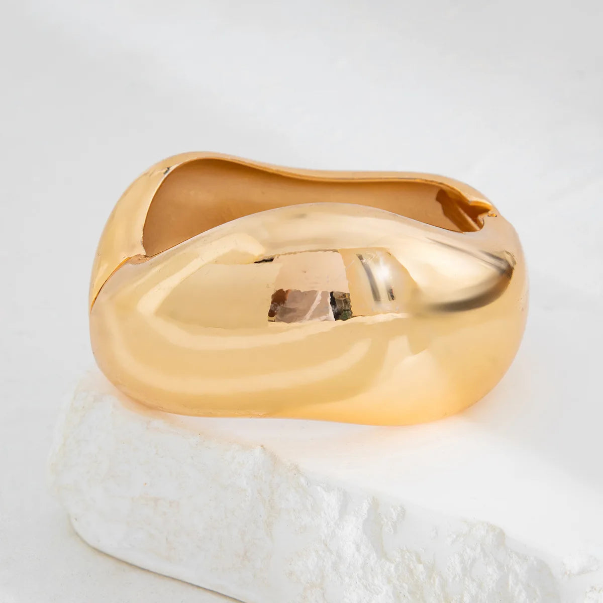 Bold Sculptural Cuff Bangle