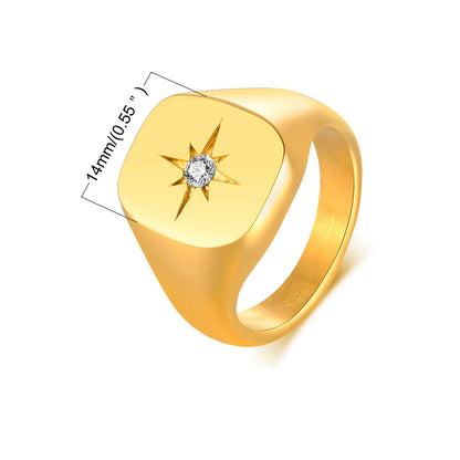 Star Signet Ring