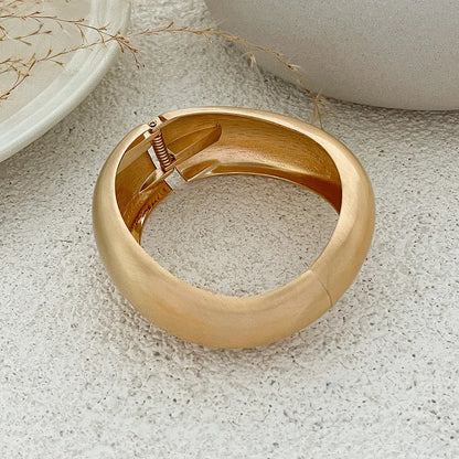 Bold Sculptural Wave Cuff Bracelet