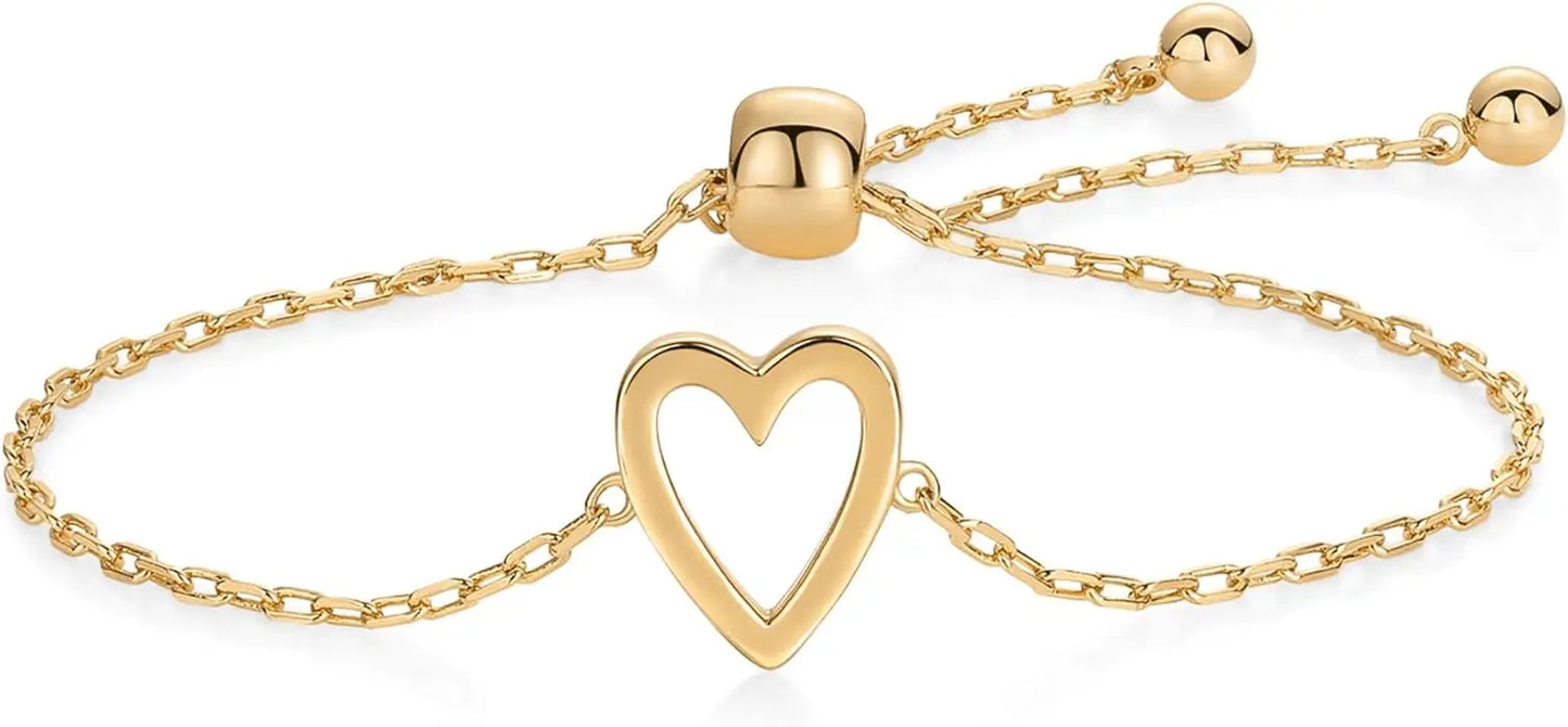 Matching Heart Charms Bracelet