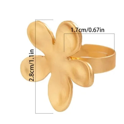 Exaggerated Pearl Geometric Ring