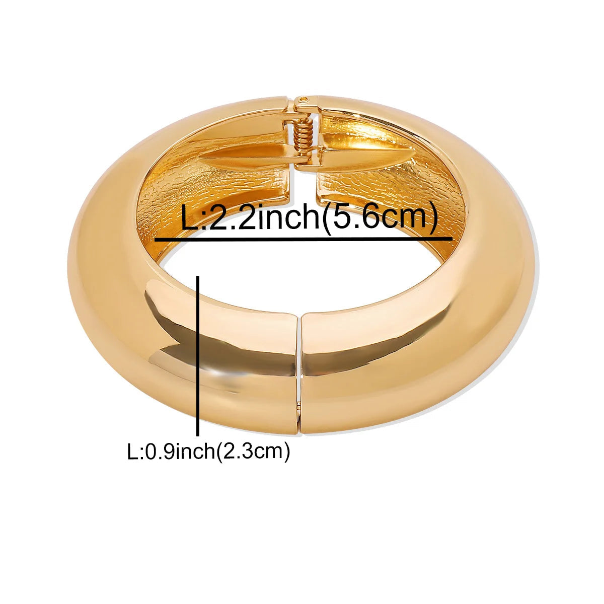 Bold Sculptural Spring Bangle