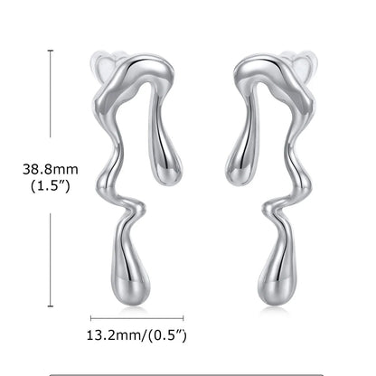 Melting Liquid Statement Earrings