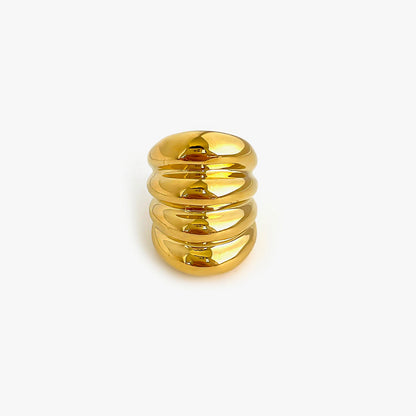 Chunky Multi-Layer Dome Ring