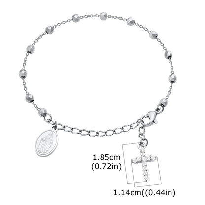 Cross Rosary Bracelet