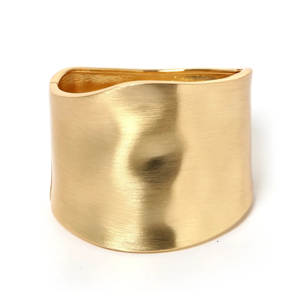 Bold Asymmetric Metal Bangle