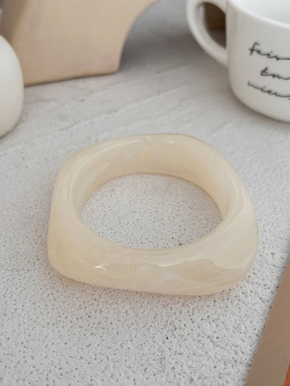 Bold Resin Acrylic Wide Bangle