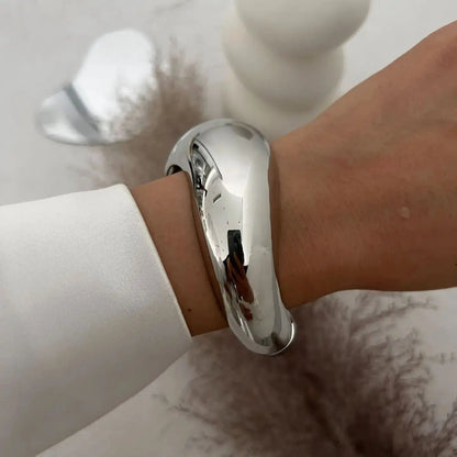 Bold Geometric Cuff Bangle