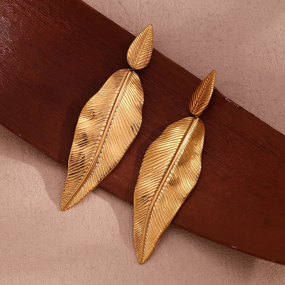 Elegant Botanical Drop Earrings