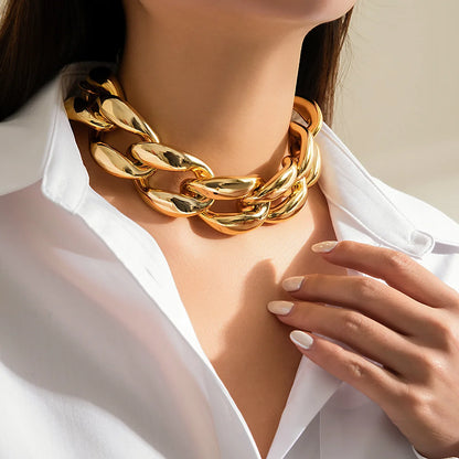 Bold Chunky Statement Chain Necklace