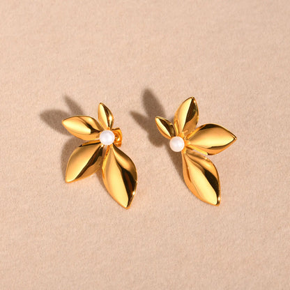 4 Leaf Stud Earrings