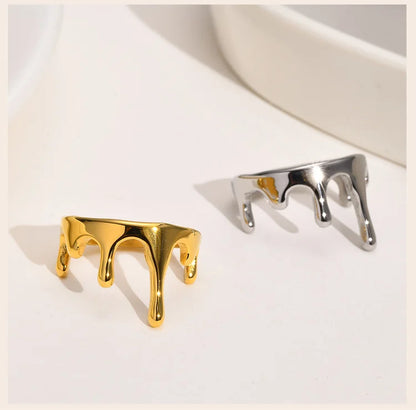 Dripping & Pouring Statement Ring