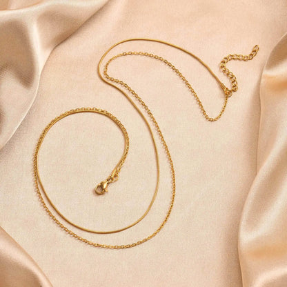 Double Layer Snake Chain Necklace