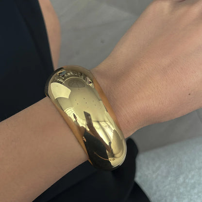 Bold Sculptural Cuff Bangle