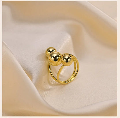 Statement Sphere Grip Ring