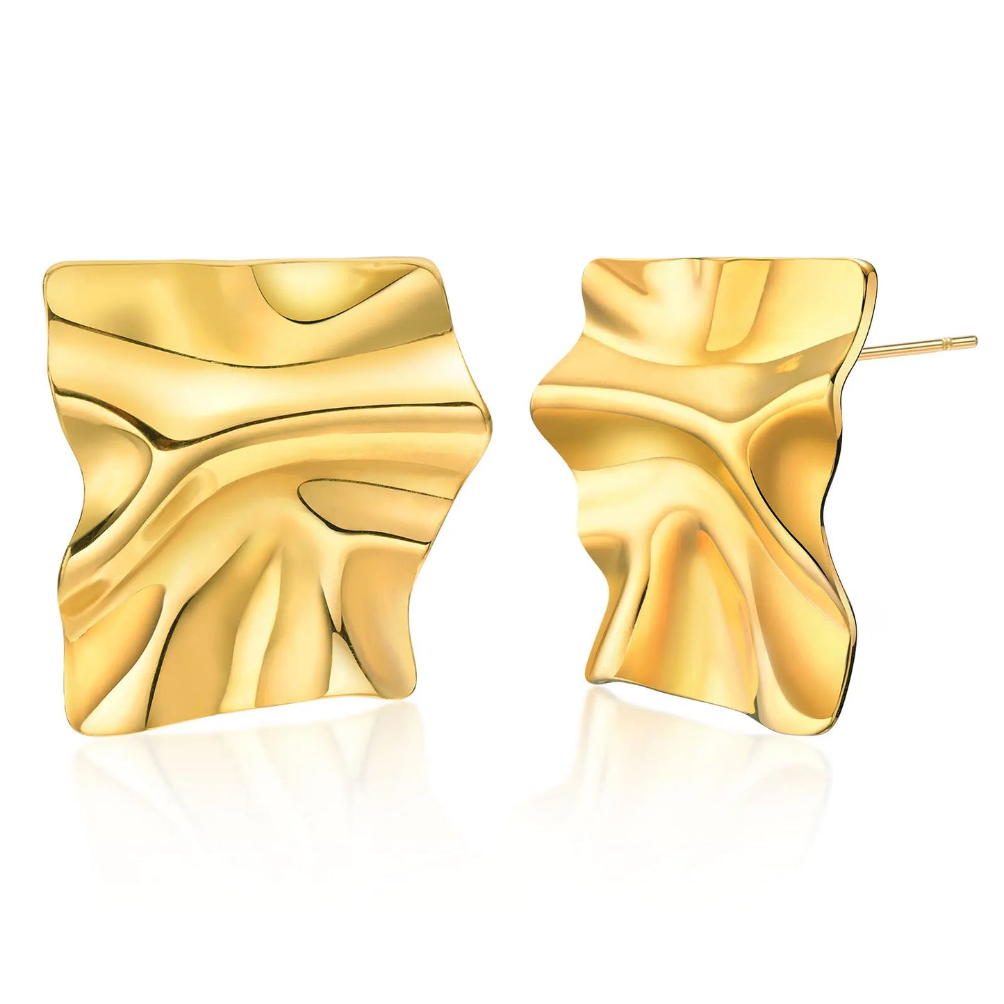 Corrugated Drop Earrings