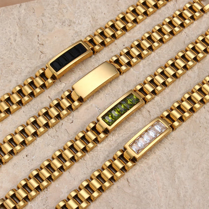 Elegant High-Resilience CZ Chain Bracelet
