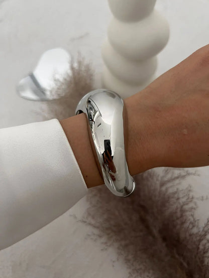 Irregular Metal Cuff Bangle