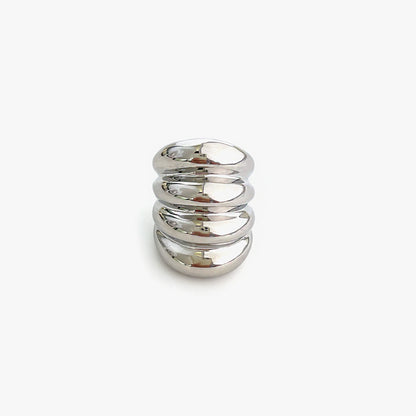 Chunky Multi-Layer Dome Ring