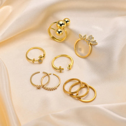 Statement Sphere Grip Ring