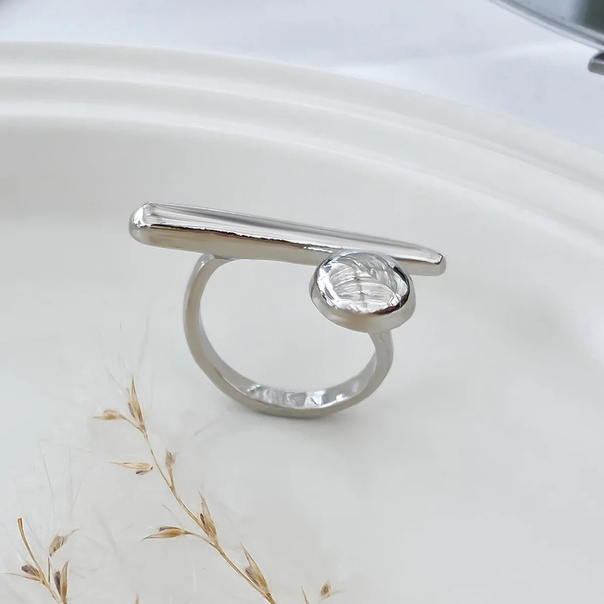 Minimalist Geometric Knuckle Ring