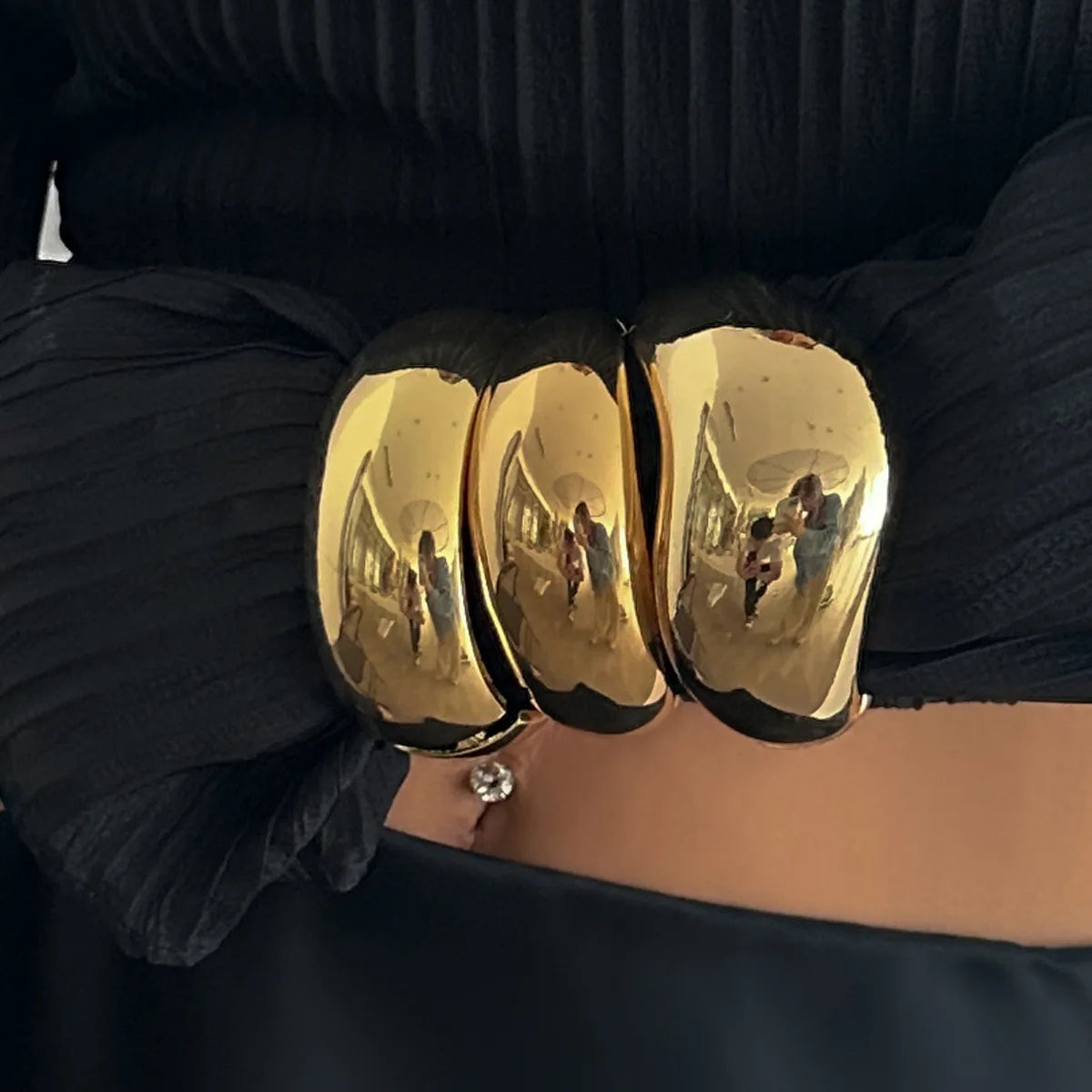 Bold Sculptural Cuff Bangle