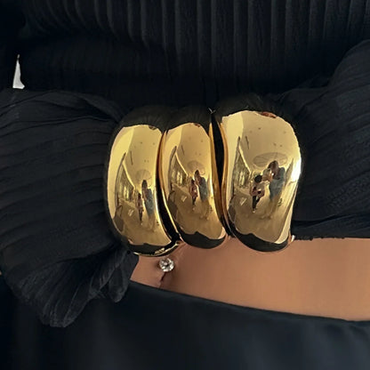Bold Sculptural Cuff Bangle
