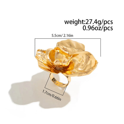 Exaggerated Irregular Metal Ring