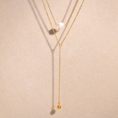 Layered Lariat Necklace