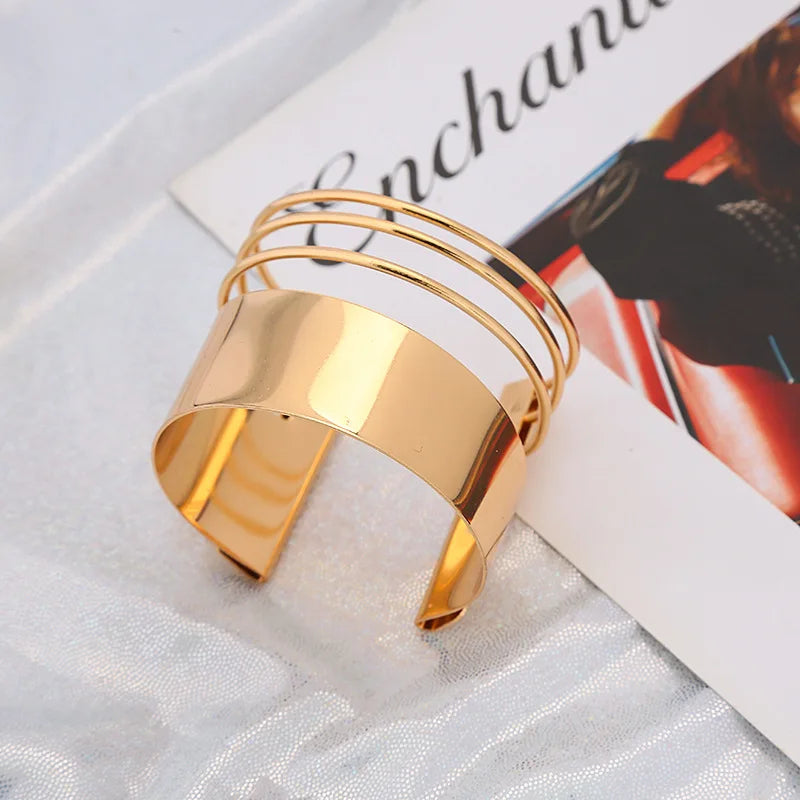 Exaggerated Wide Cuff Bangle