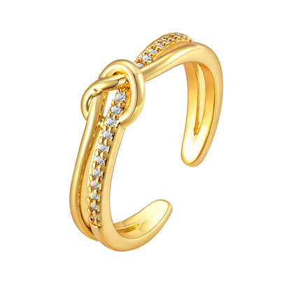 Four-Pointed Star Statement Ring