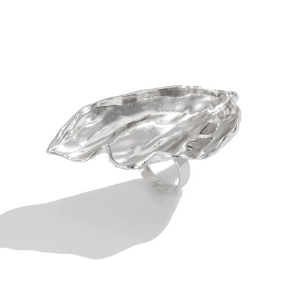 Exaggerated Irregular Metal Ring