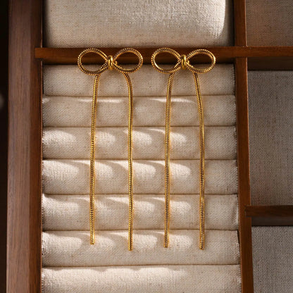 Bow Drop Dangle Earrings