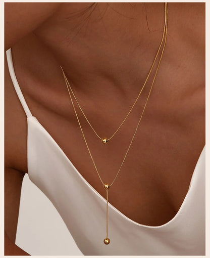 Lariat Snake Chain Necklace