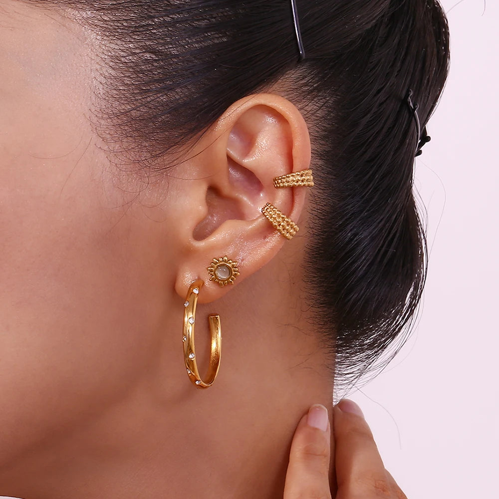 Elegant No-Piercing Clip-On Earrings