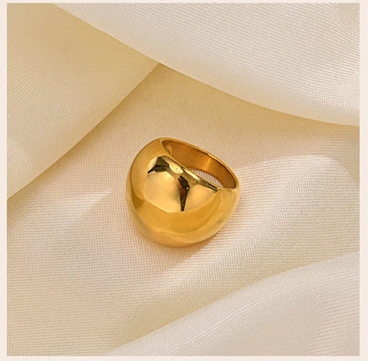 Smooth Surface Chunky Dome Ring