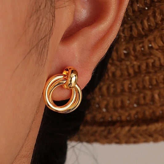 Round Dangle Earrings