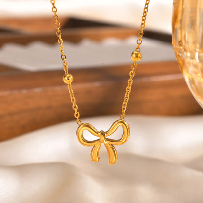 Bow Pendant Necklace