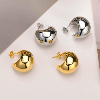 Chunky Geometric Hoop Earrings