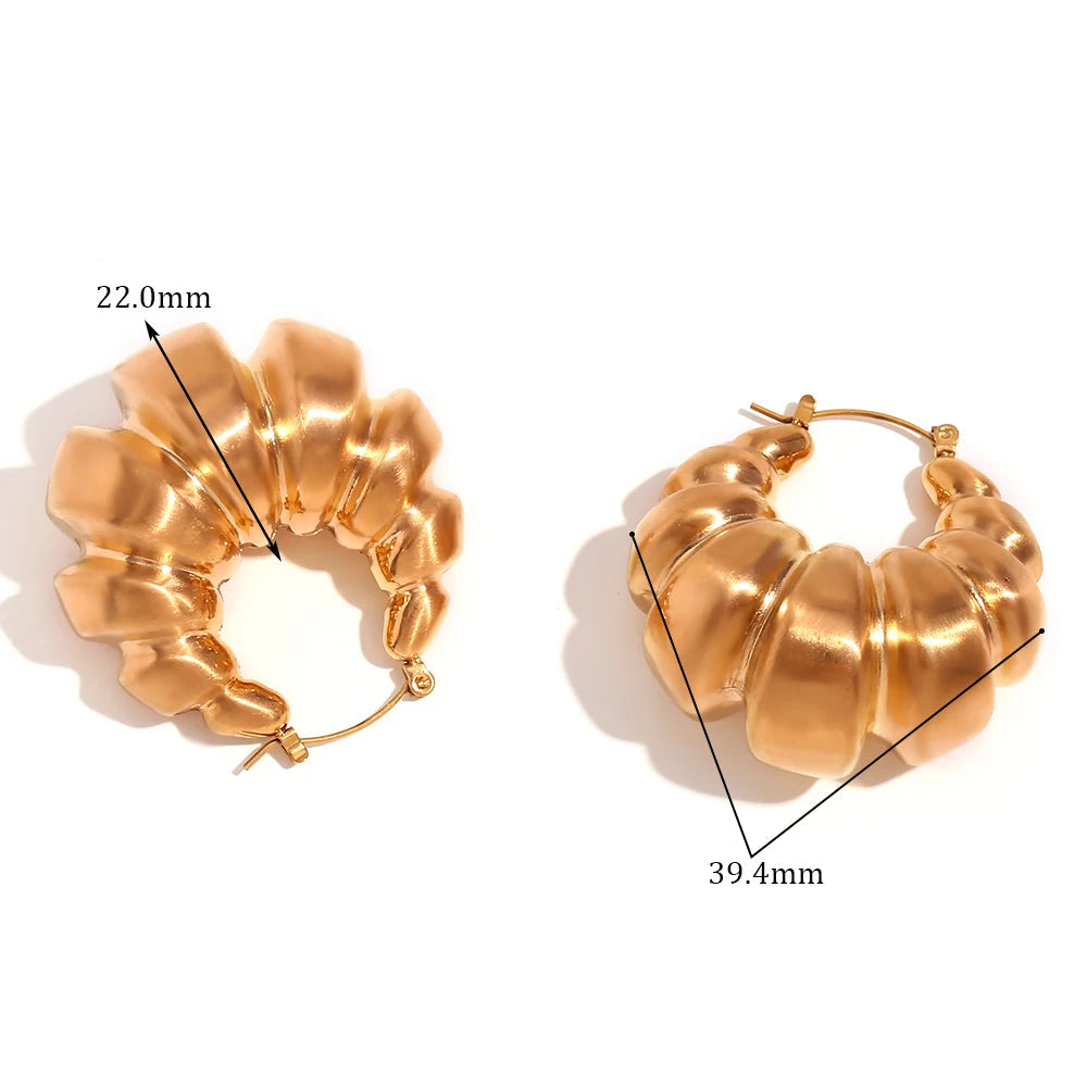 Classic Croissant Hoop Earrings