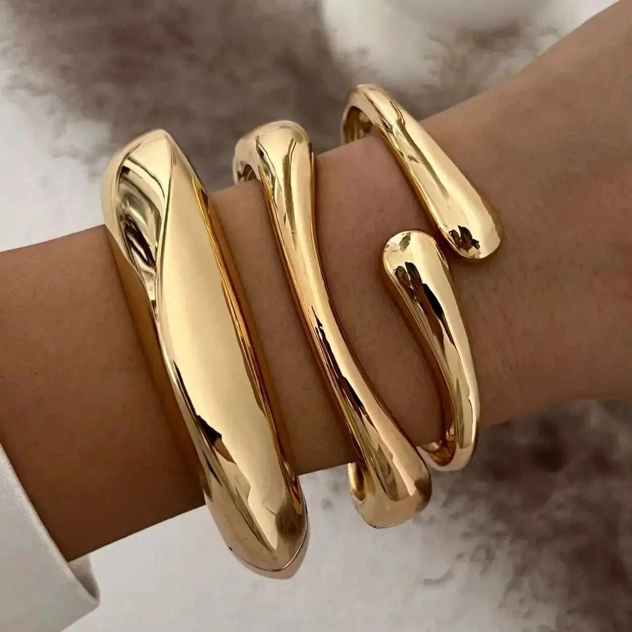 Vintage-Inspired Geometric Cuff Bangles