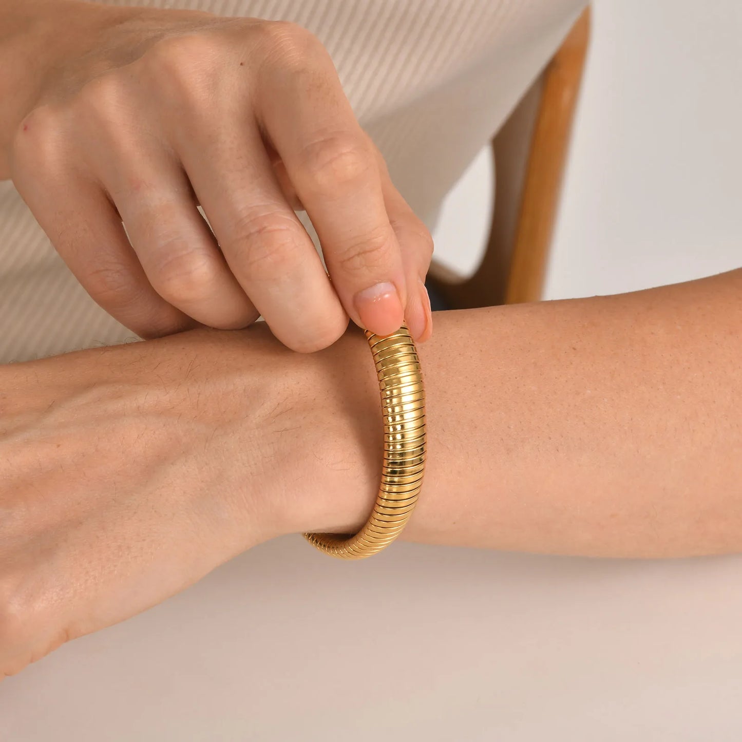 Stretch Link Bangle Bracelet
