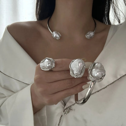 Baroque Pearl Jewelry Set